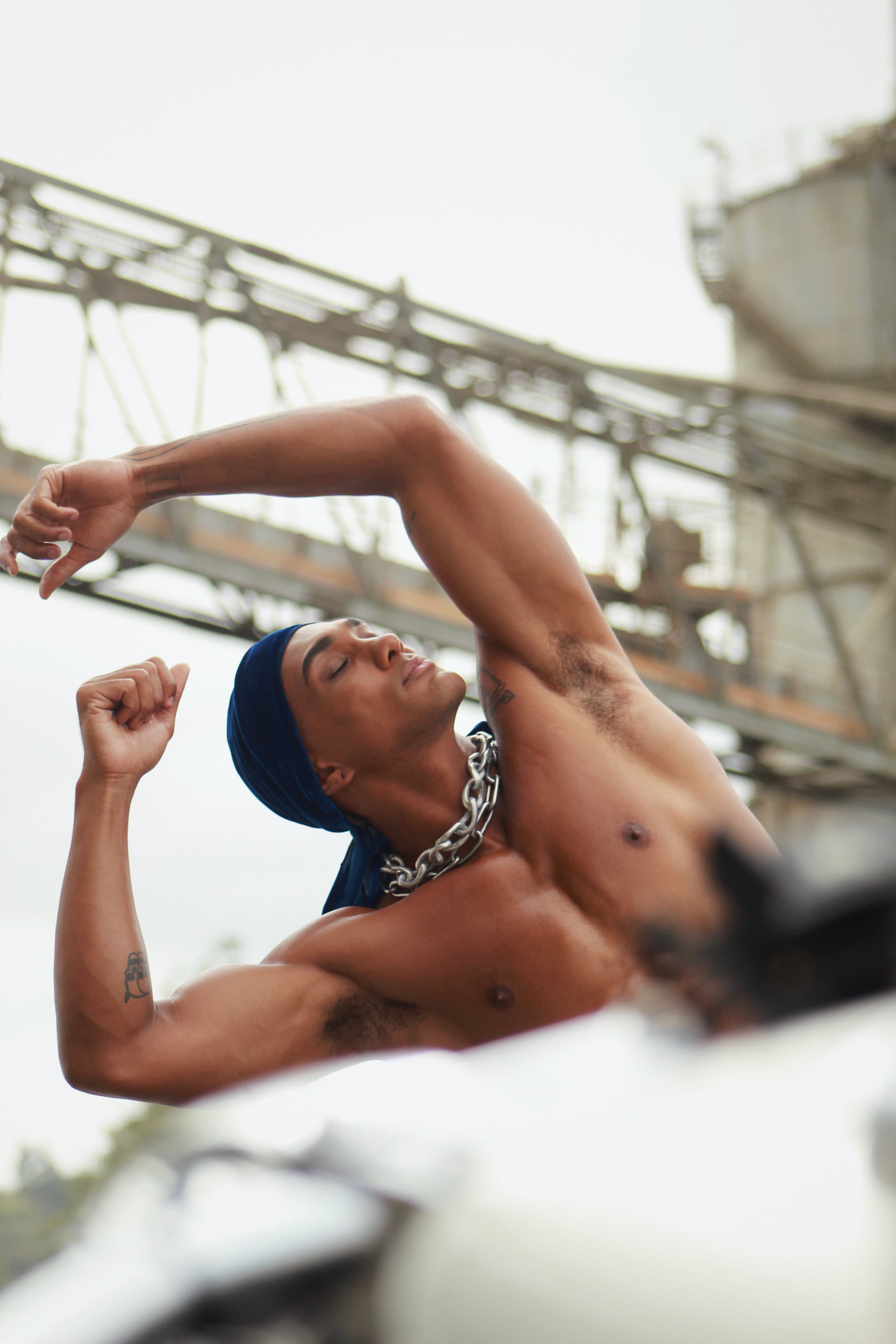 Look azul con durag Snake Mafia